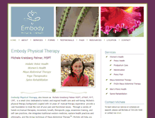 Tablet Screenshot of embodypt.com